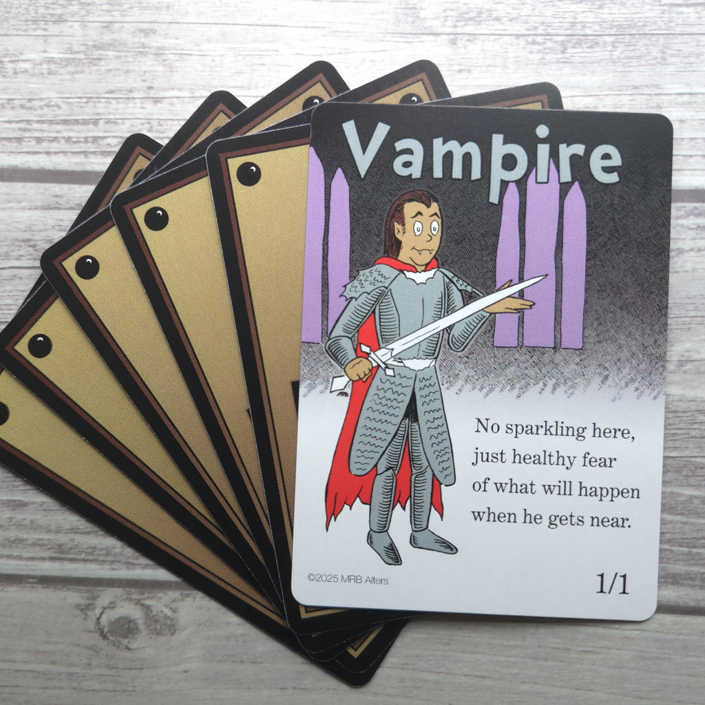 Whimsical Black Vampire token