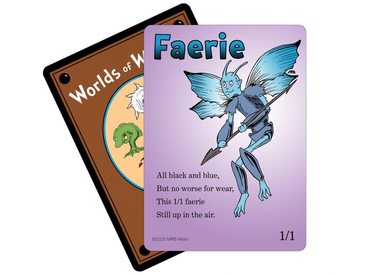 Whimsical Faerie (blue/black) token