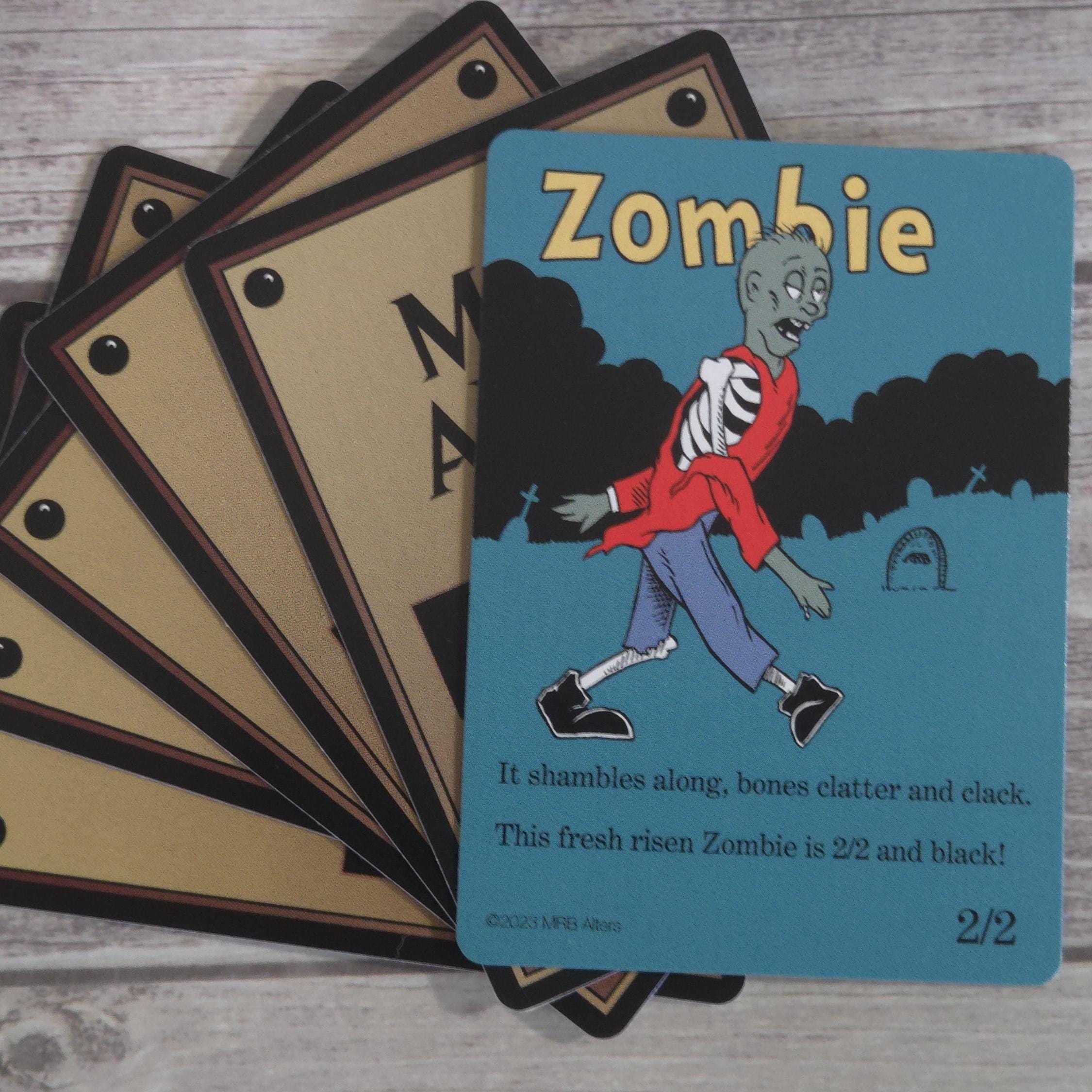 Whimsical Zombie tokens (walking)