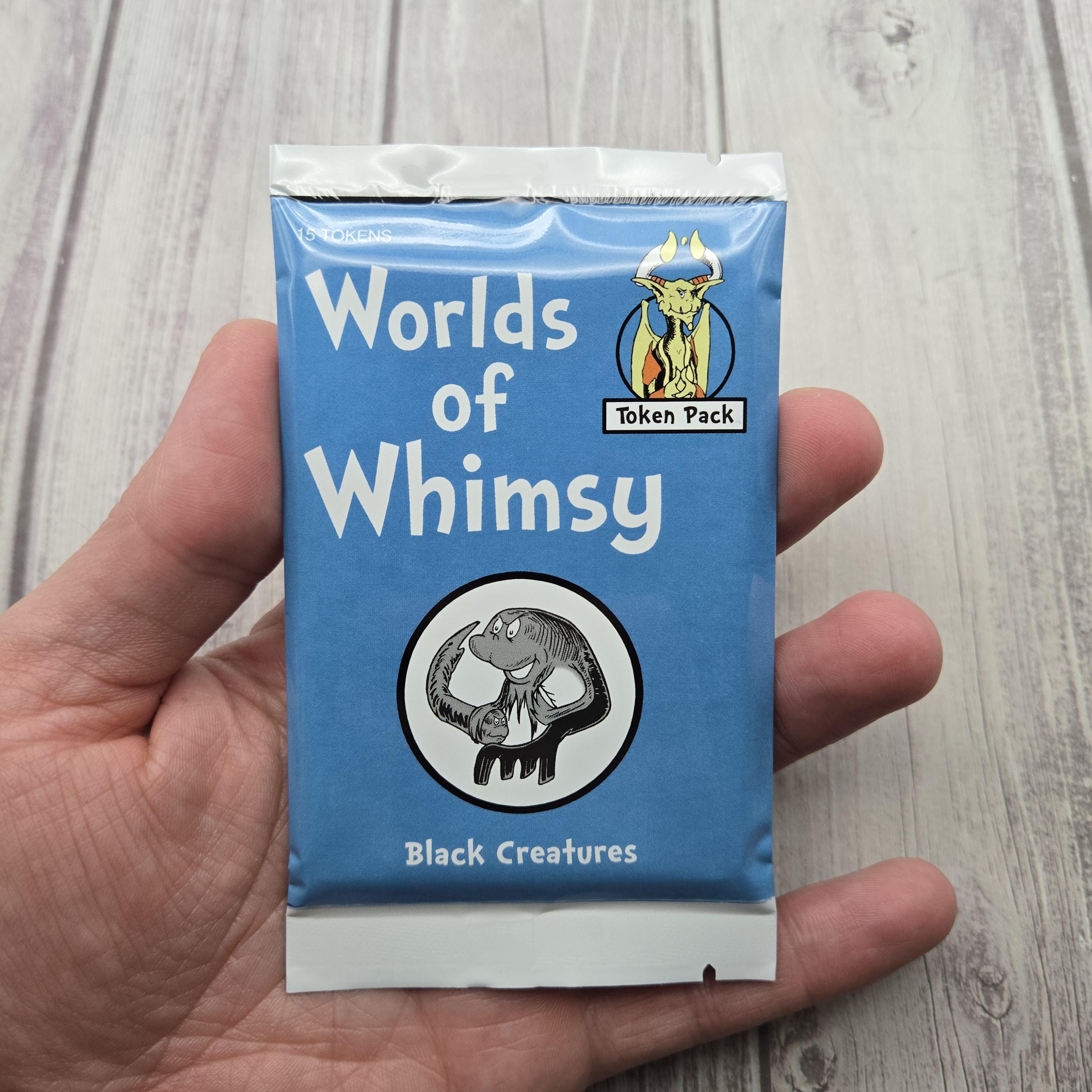 Whimsical Black Creature Booster Pack - Tokens for MTG