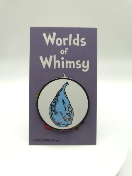 Whimsical Blue Mana Fish Hard Enamel Pin