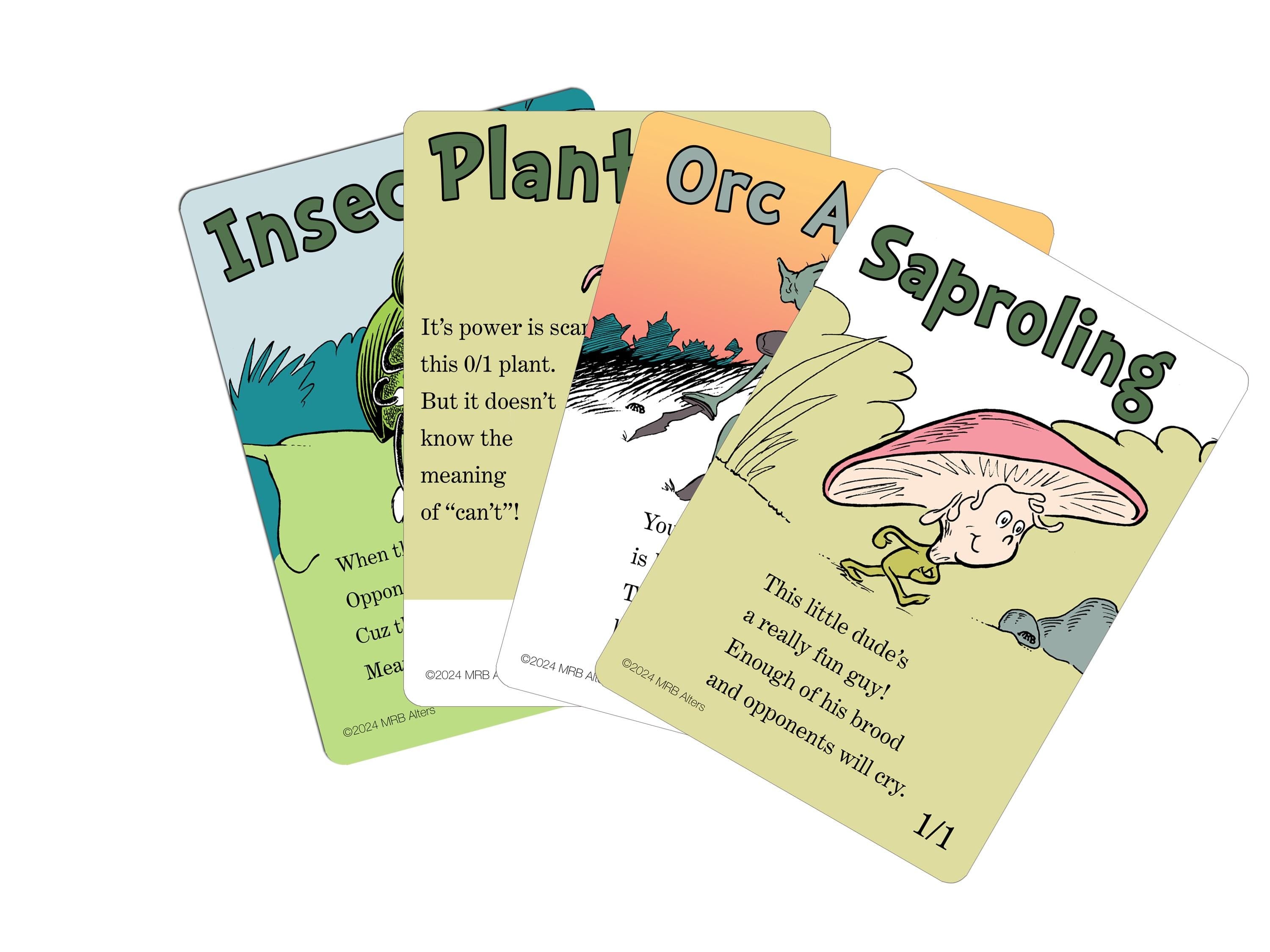 Mix and Match 15 Non-foil Whimsical tokens for MTG Illustrated by MRB Alters Printed on premium quality cardstock