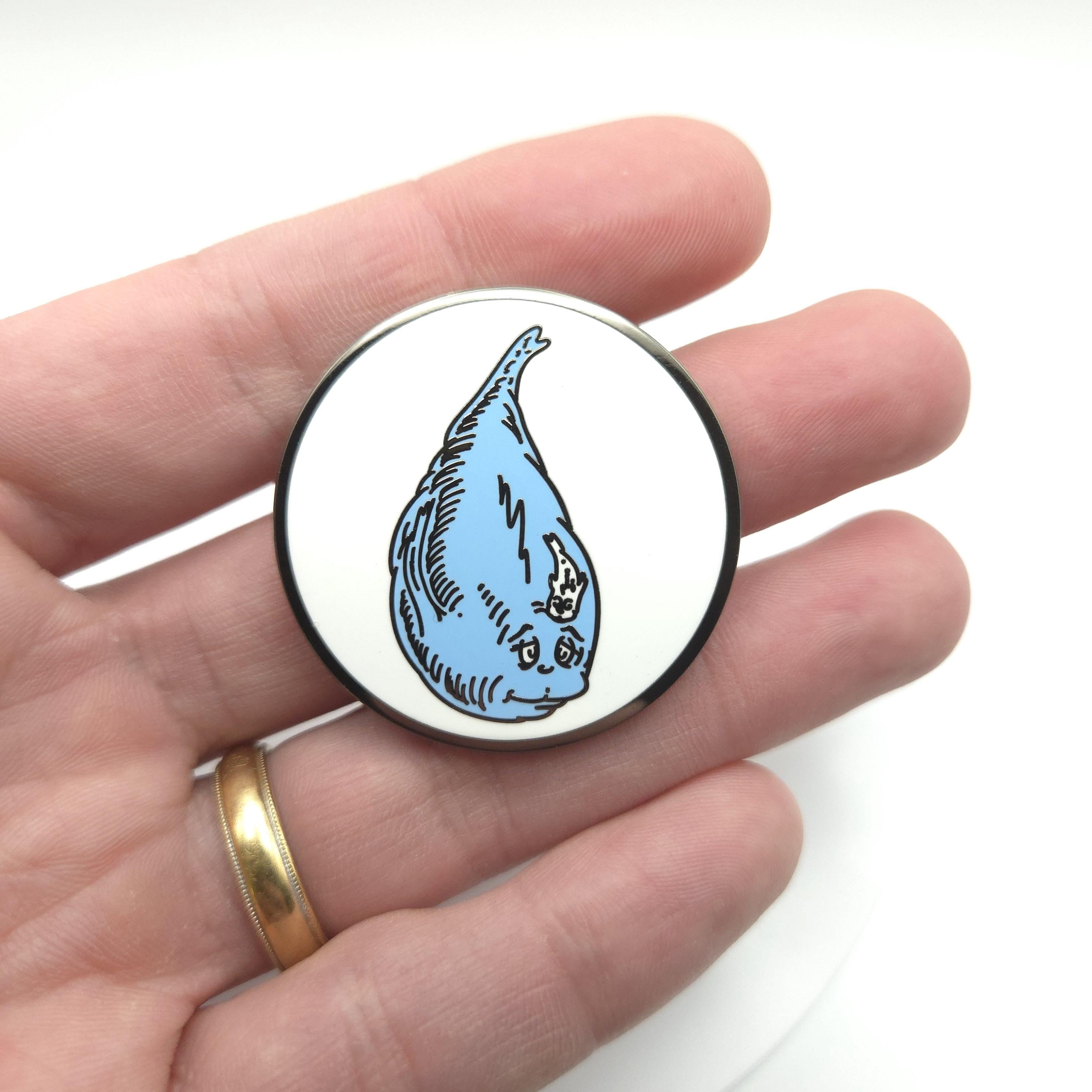 Whimsical Blue Mana Fish Hard Enamel Pin