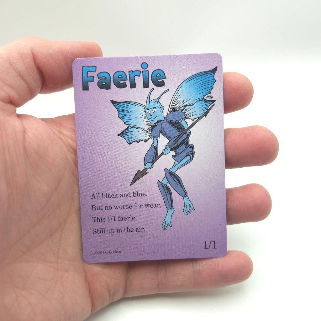 Whimsical Faerie (blue/black) token