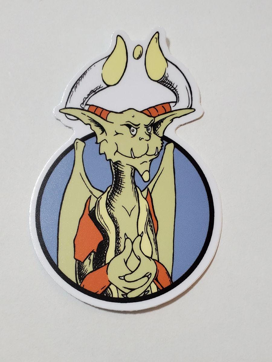 Whimsical Nicky Vinyl sticker