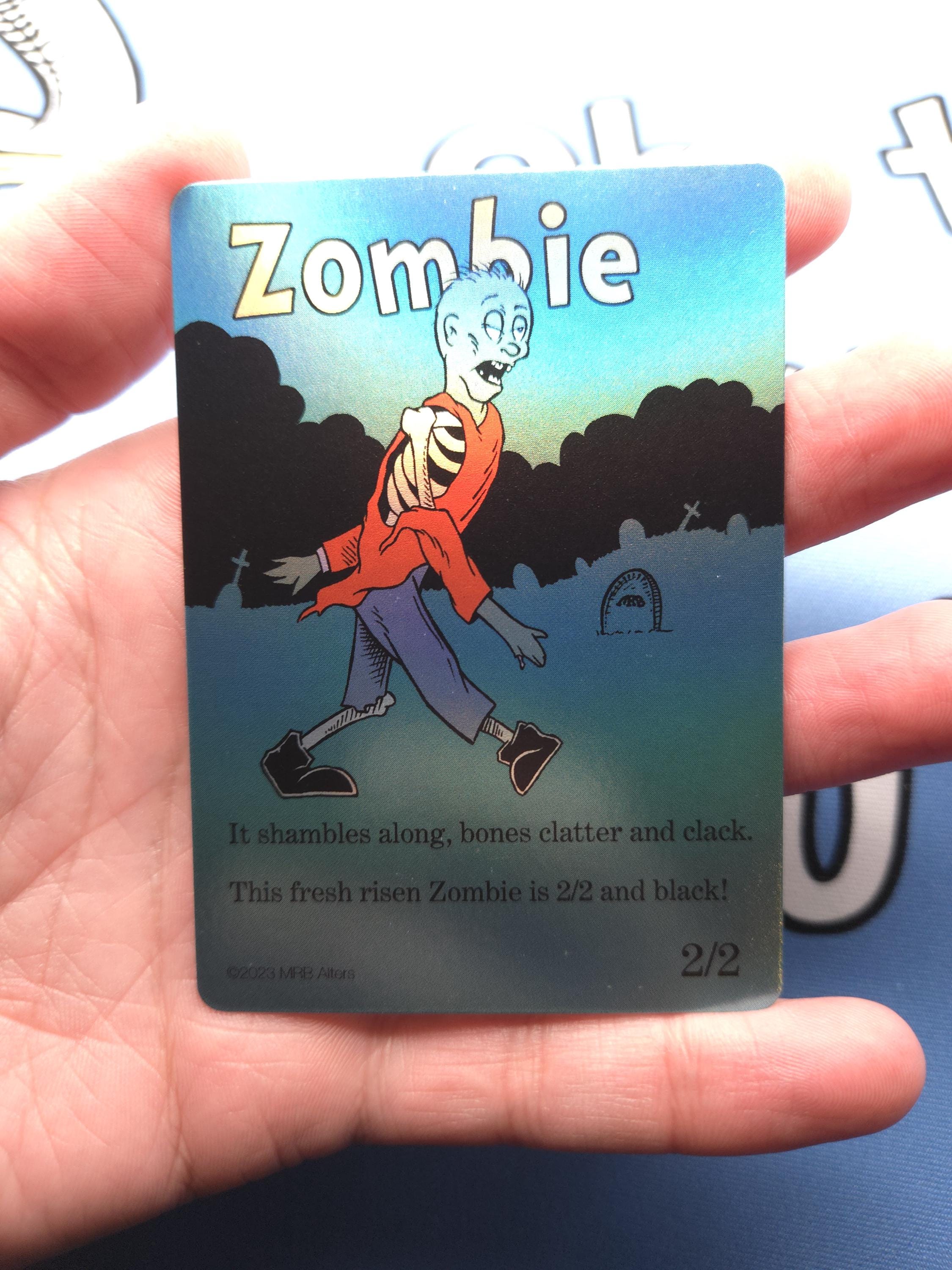 Whimsical Zombie tokens (walking)