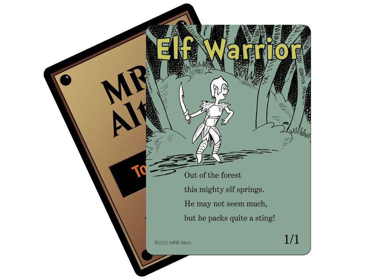 Whimsical Elf Warrior token