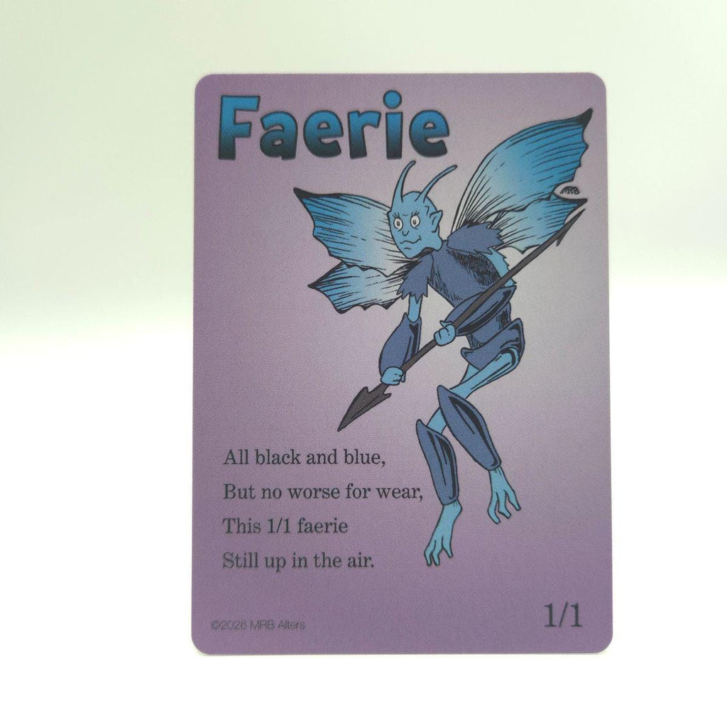Whimsical Faerie (blue/black) token