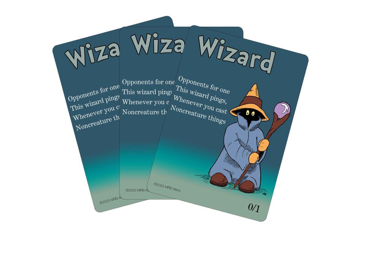 Whimsical Black Wizard token