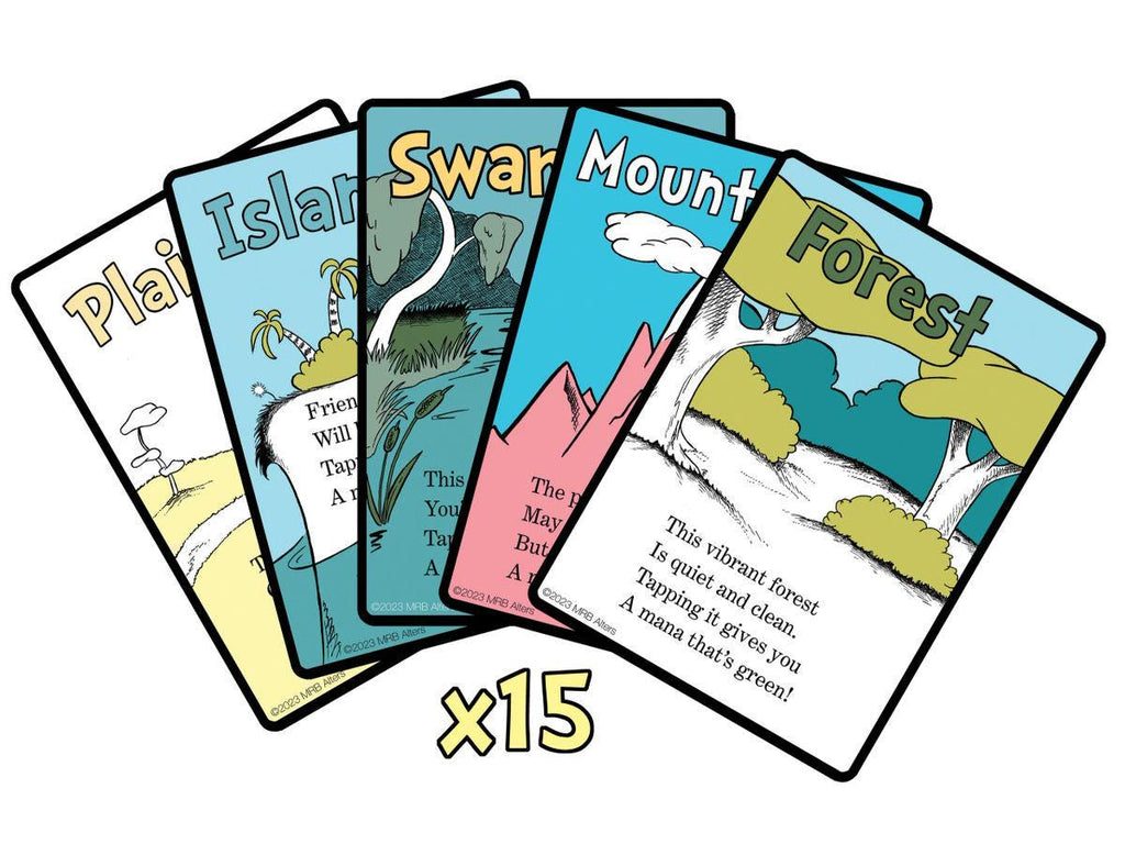 Best Value! Whimsical Basic Lands Draft Set for MTG