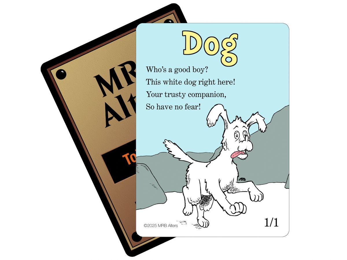 Whimsical White Dog token