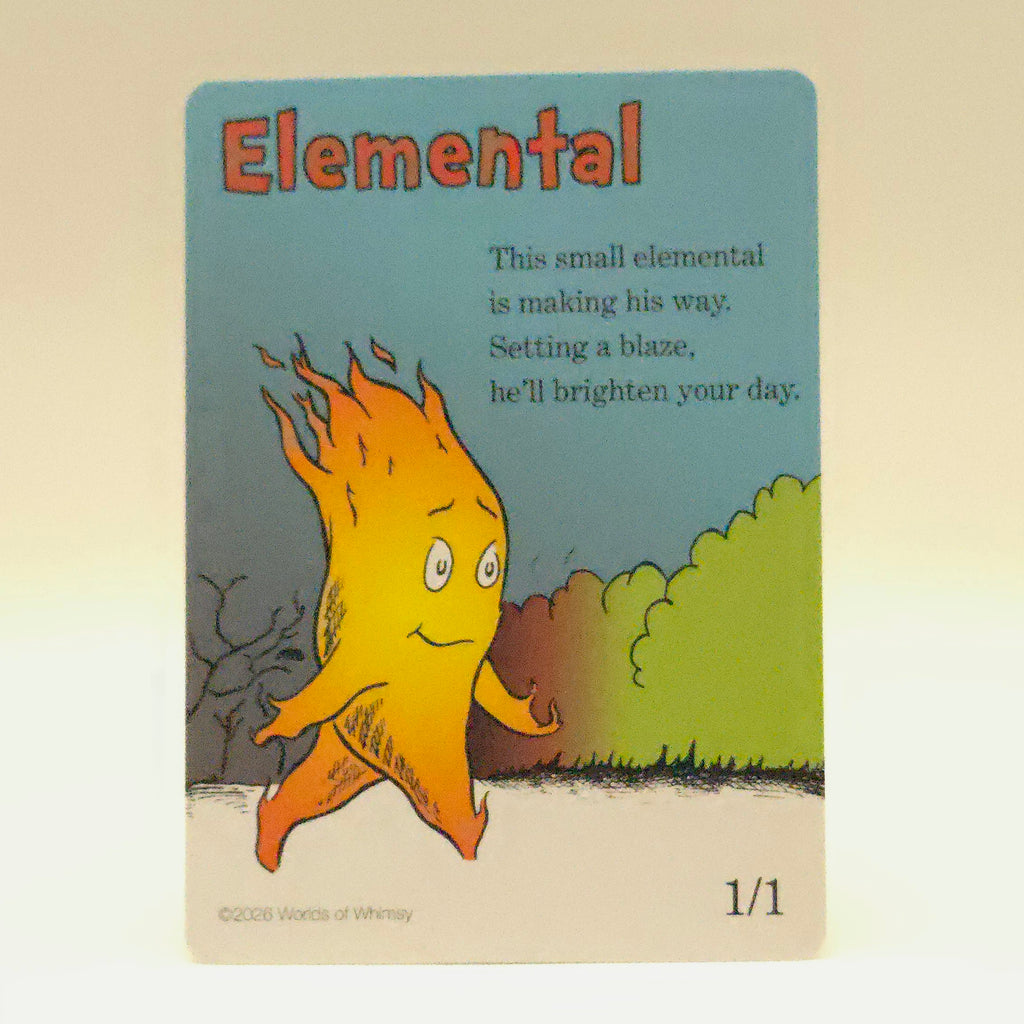 Whimsical Elemental (red) token
