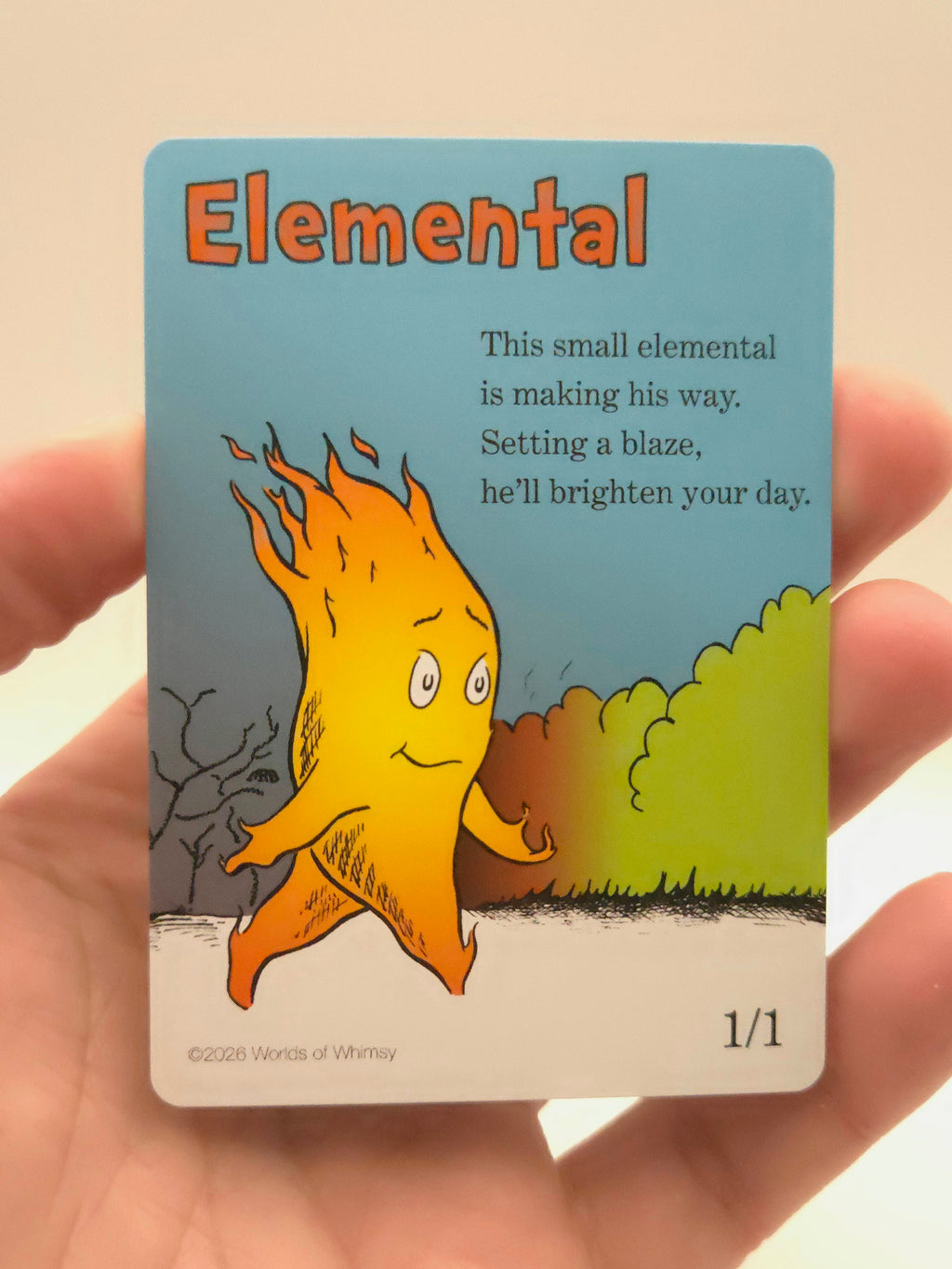 Whimsical Elemental (red) token
