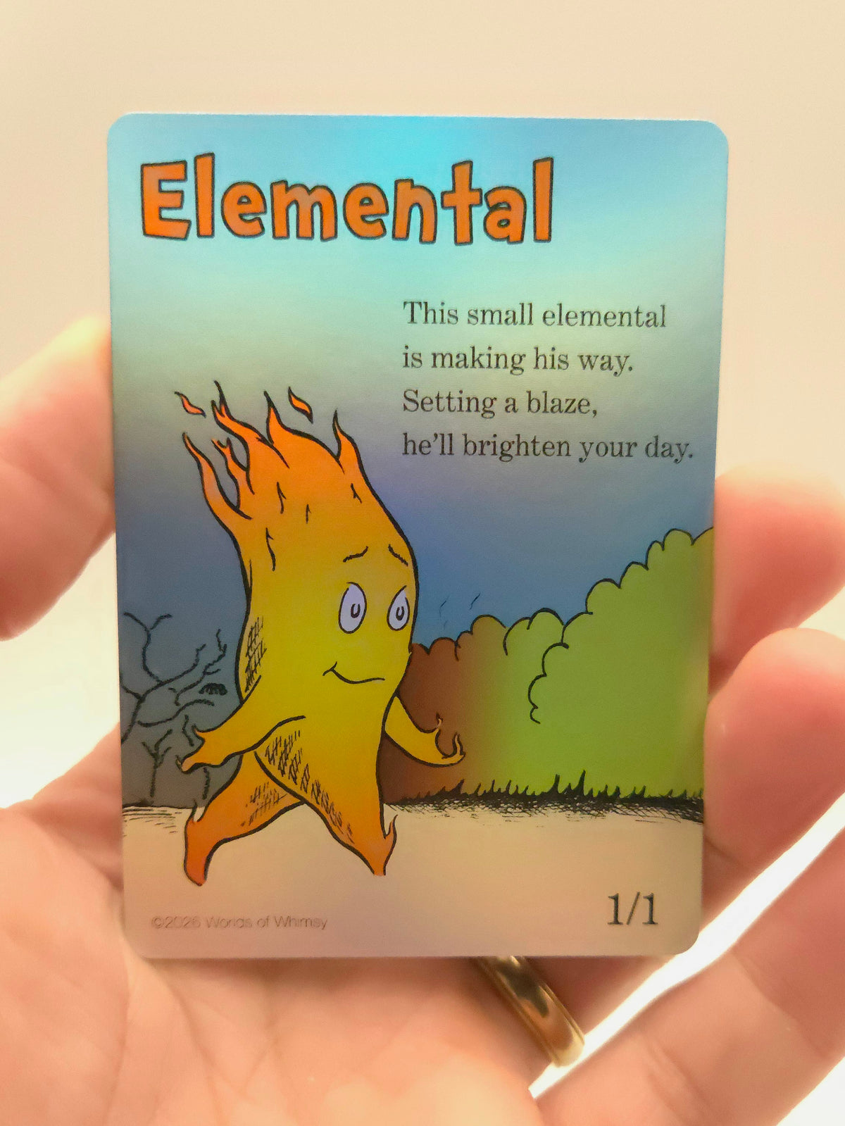Whimsical Elemental (red) token