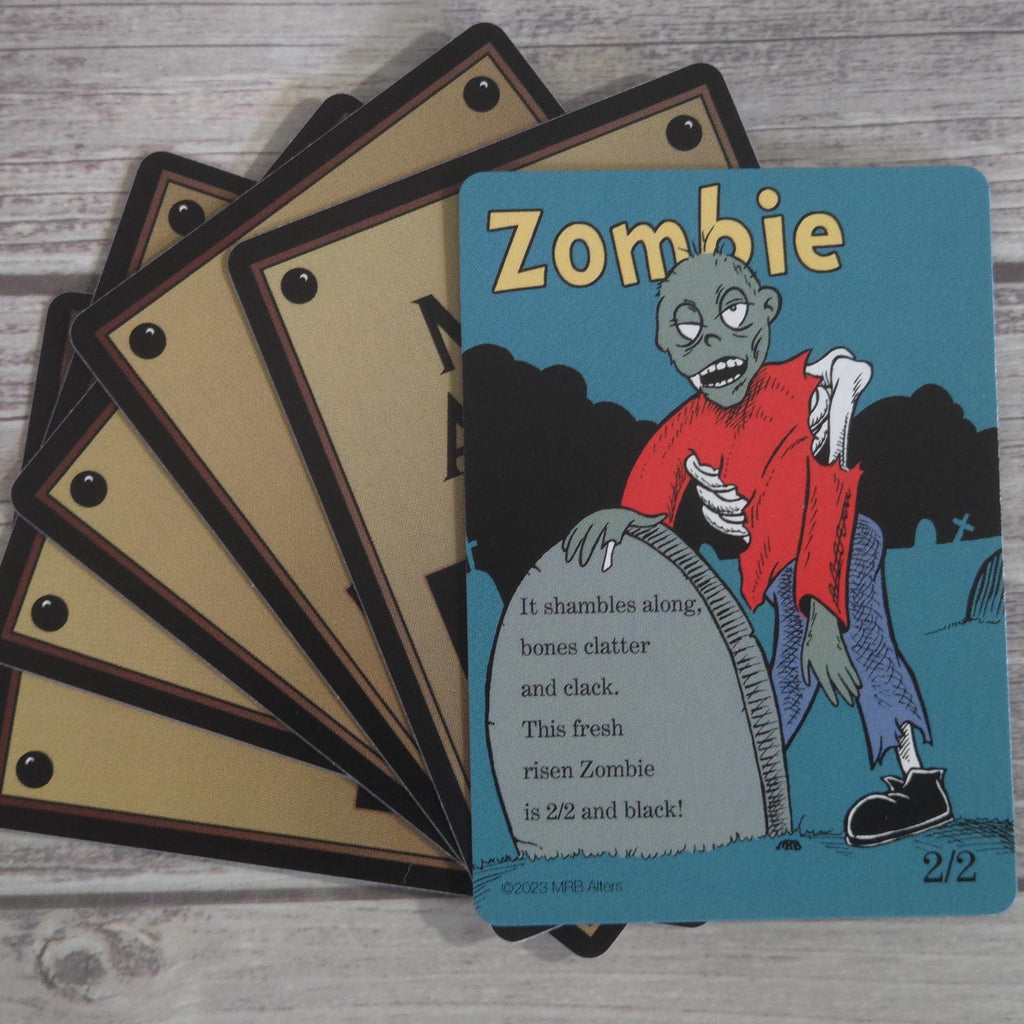 Whimsical Zombie token cards (gravestone)