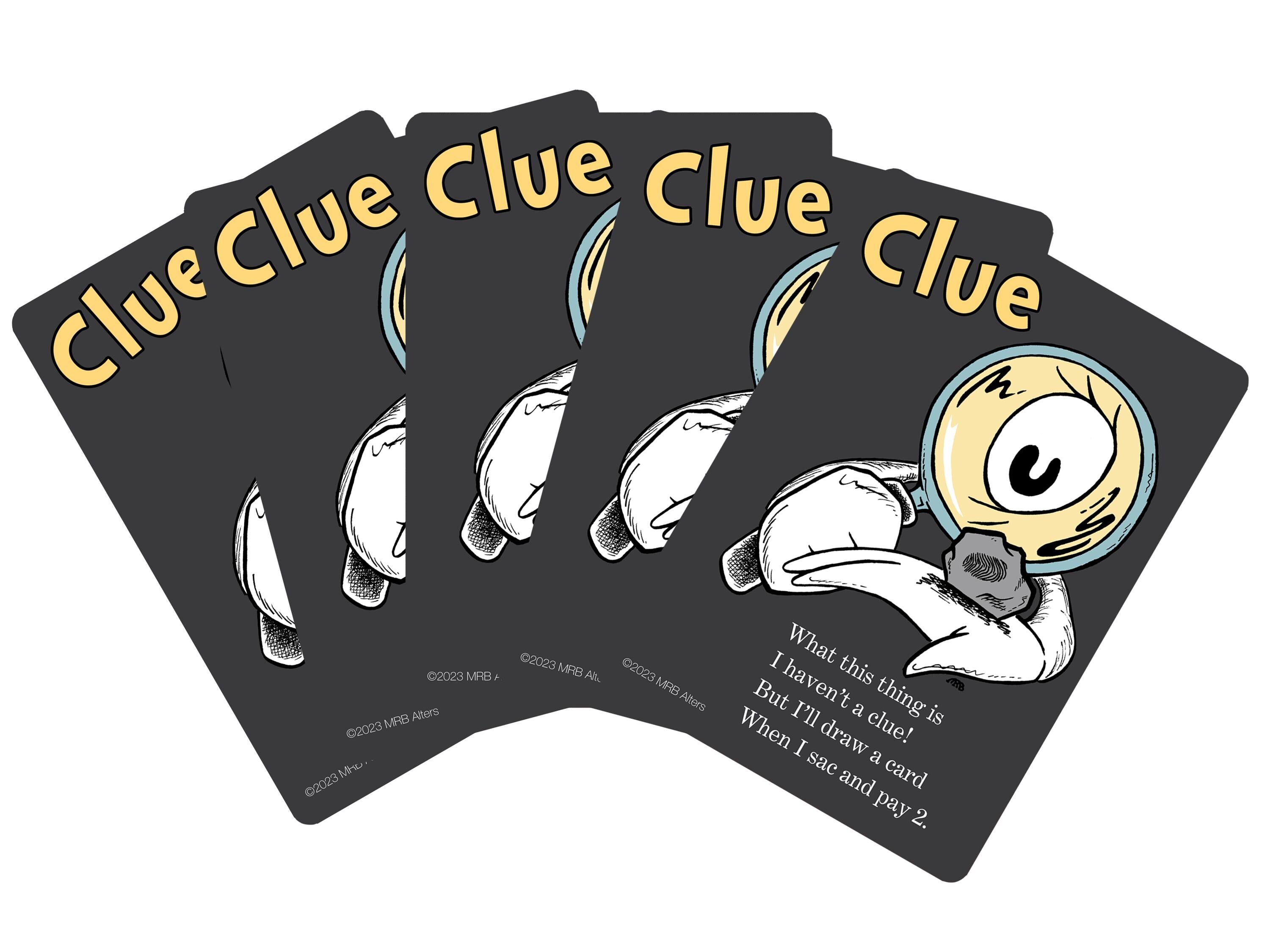Whimsical Clue token cards