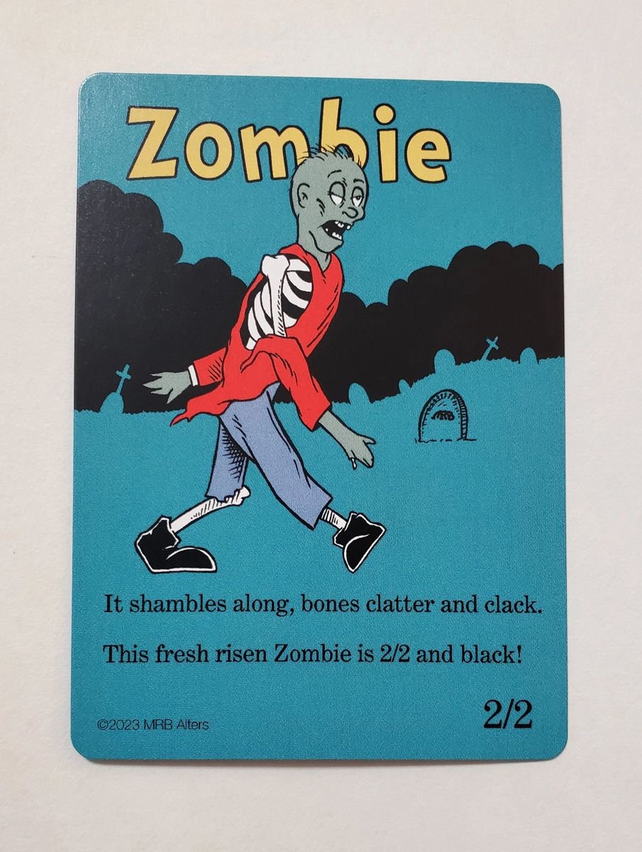 Whimsical Zombie tokens (walking)