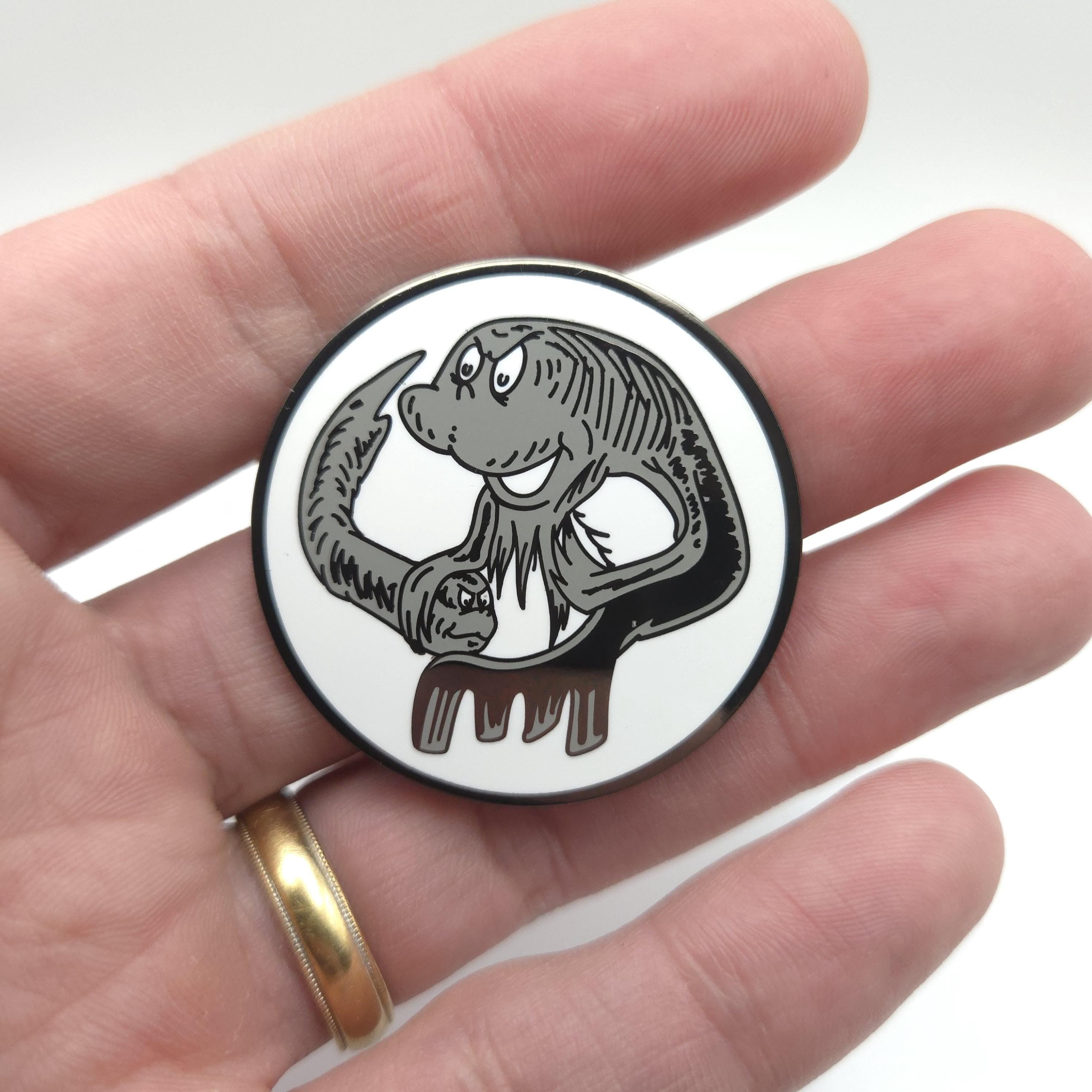 Whimsical Black Mana Fish Hard Enamel Pin