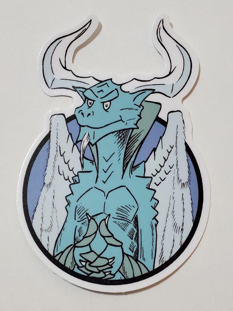 Whimsical Eugene Vinyl sticker