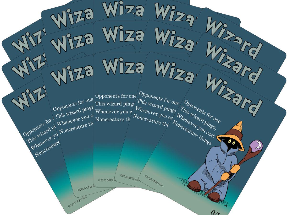 Whimsical Black Wizard token