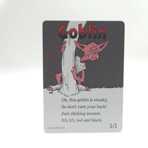Whimsical Goblin (red/black) token