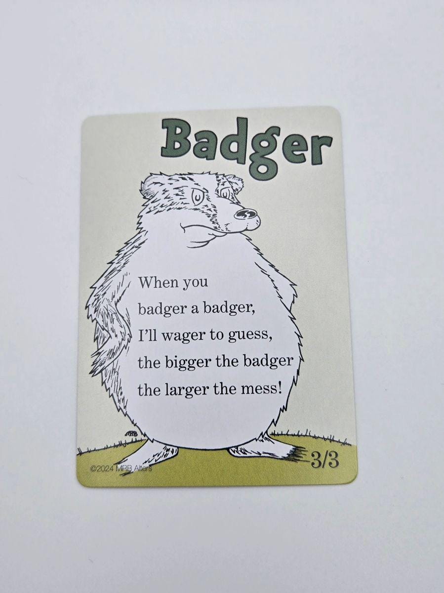 Whimsical Badger token