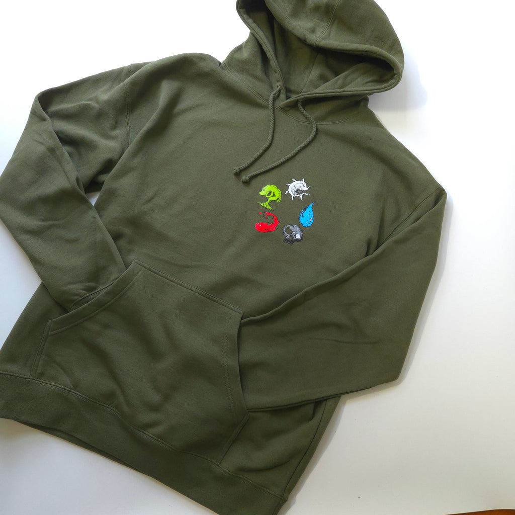 Mana Fish MTG Unisex Heavyweight Pullover Hoodie by Worlds of Whimsy