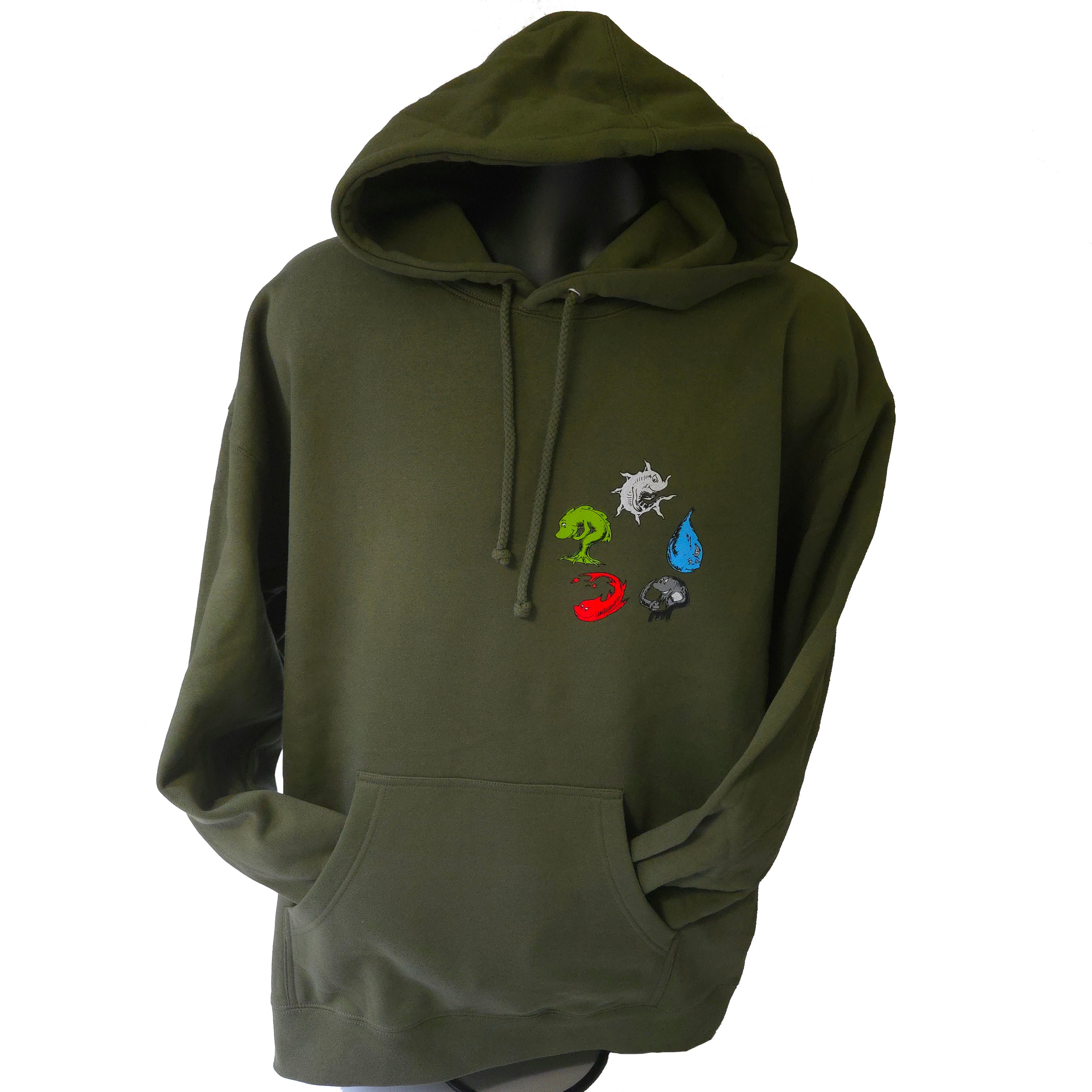 Mana Fish MTG Unisex Heavyweight Pullover Hoodie by Worlds of Whimsy