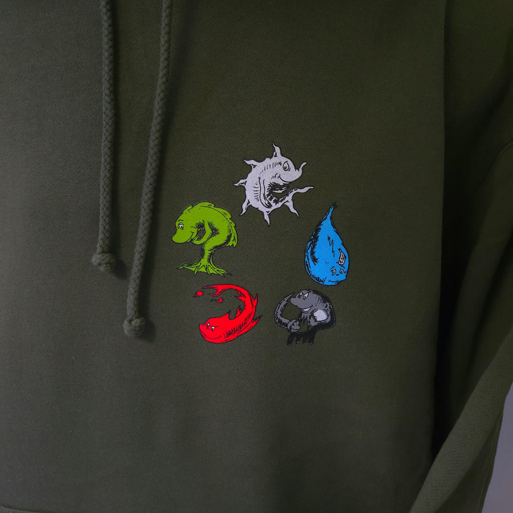 Mana Fish MTG Unisex Heavyweight Pullover Hoodie by Worlds of Whimsy
