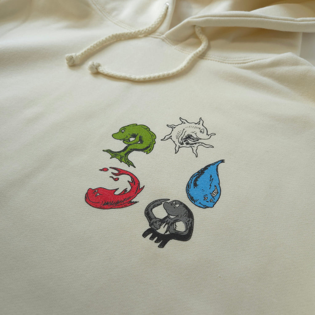 Mana Fish MTG Unisex Heavyweight Pullover Hoodie by Worlds of Whimsy