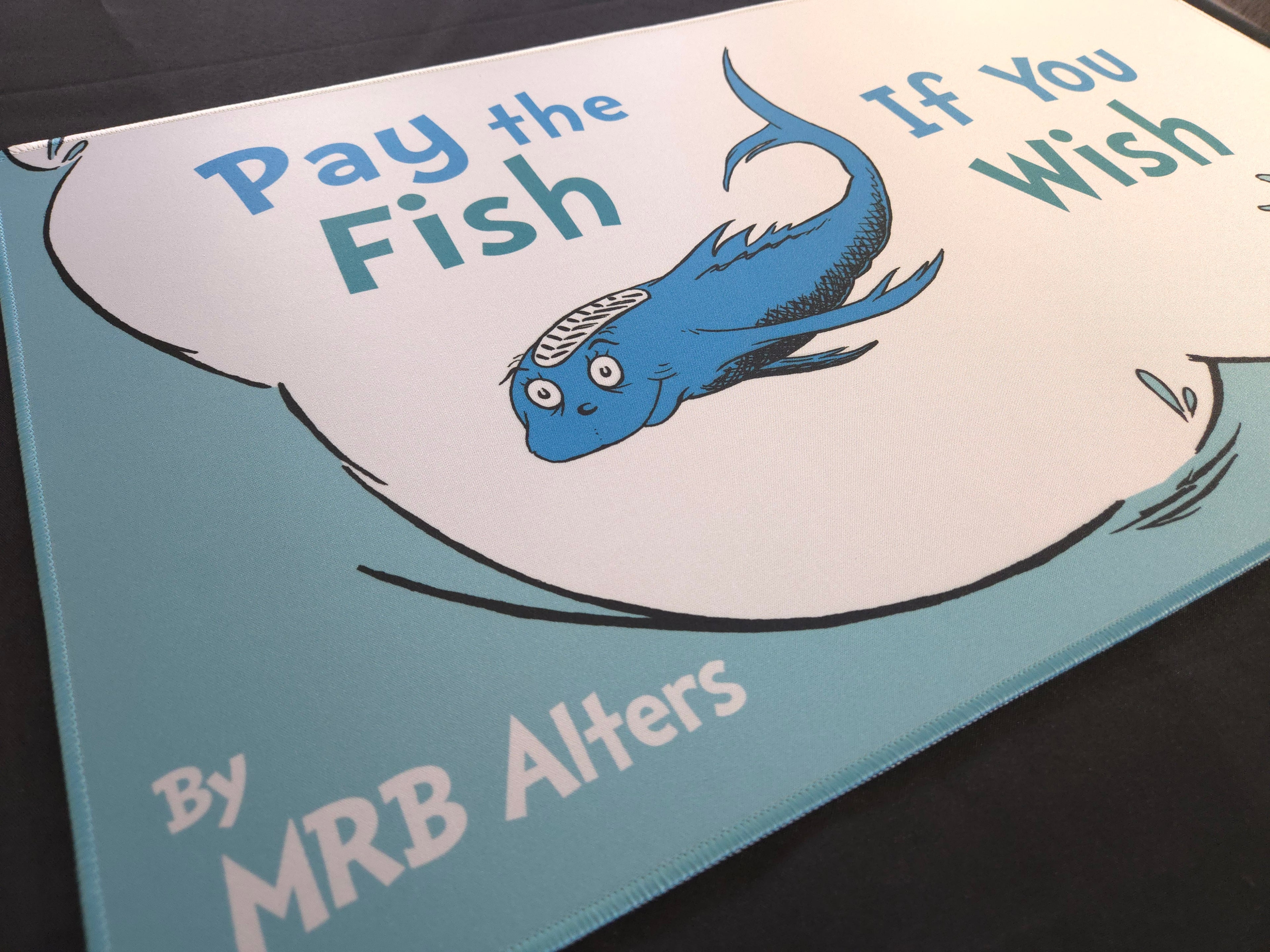 "Pay the Fish If You Wish" Whimsical Playmat