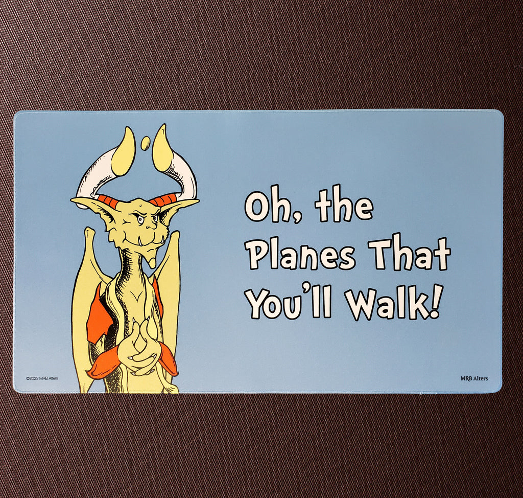 "Oh, the Planes That You'll Walk" Nicky playmat