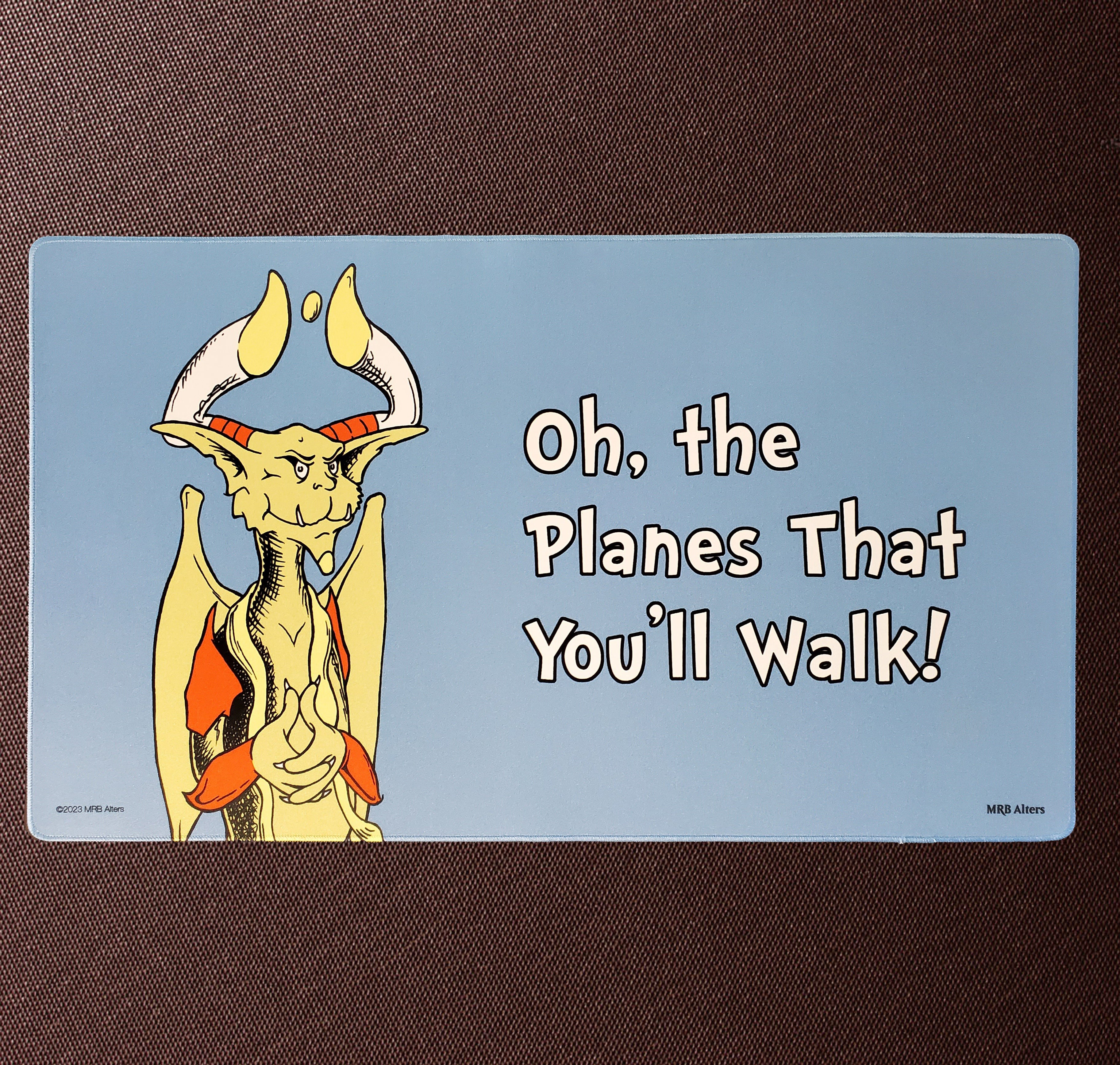 "Oh, the Planes That You'll Walk" Nicky playmat