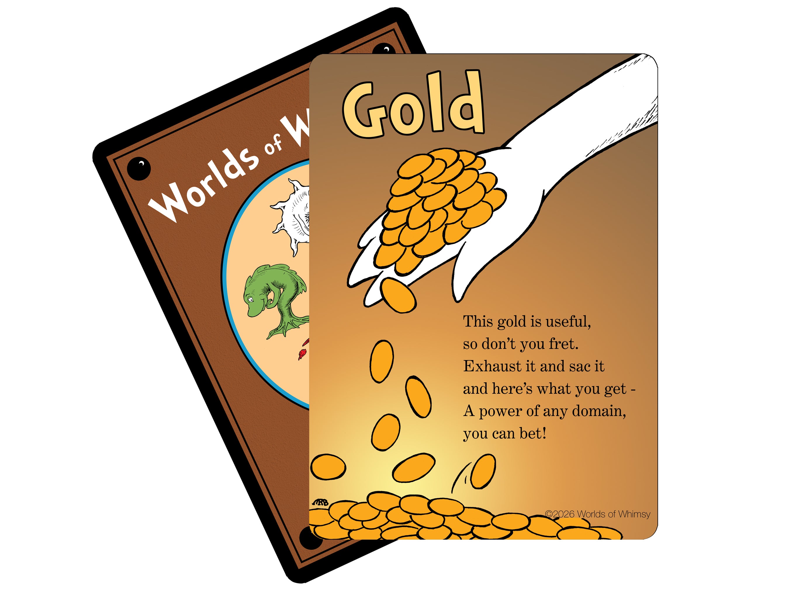 Whimsical Gold token for Riftbound