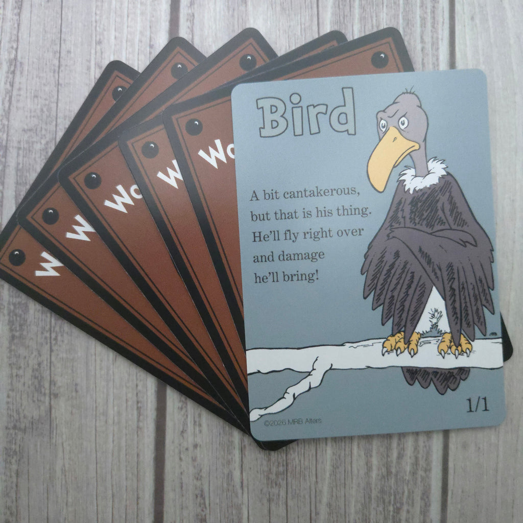 Whimsical Bird (black) token