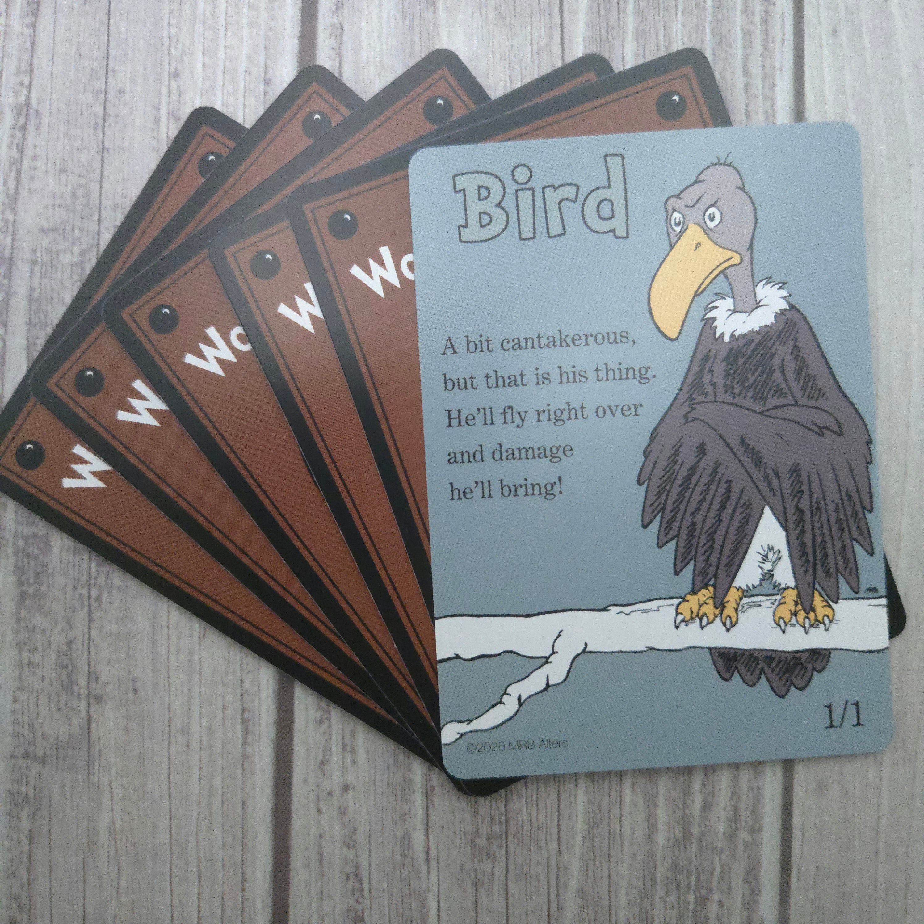 Whimsical Bird (black) token