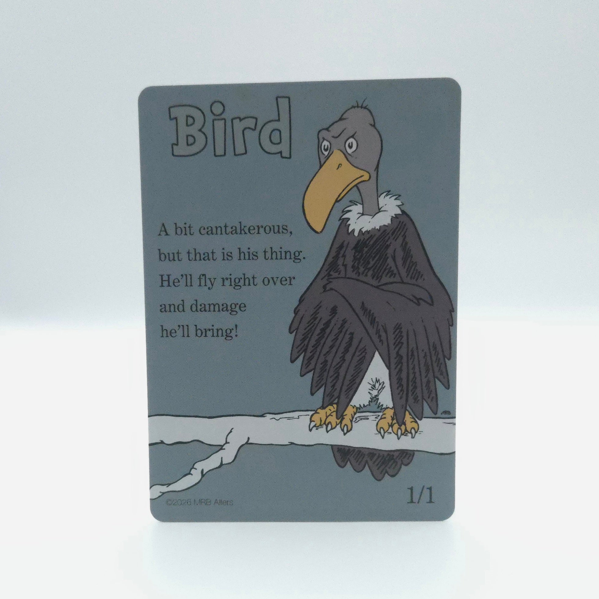 Whimsical Bird (black) token